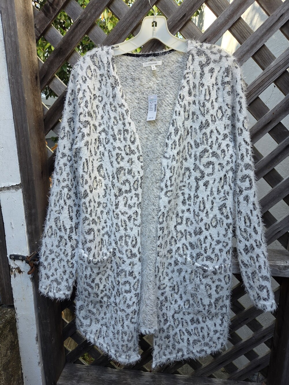 NWT Maurices Women’s Medium Mauve Open Front Cardigan